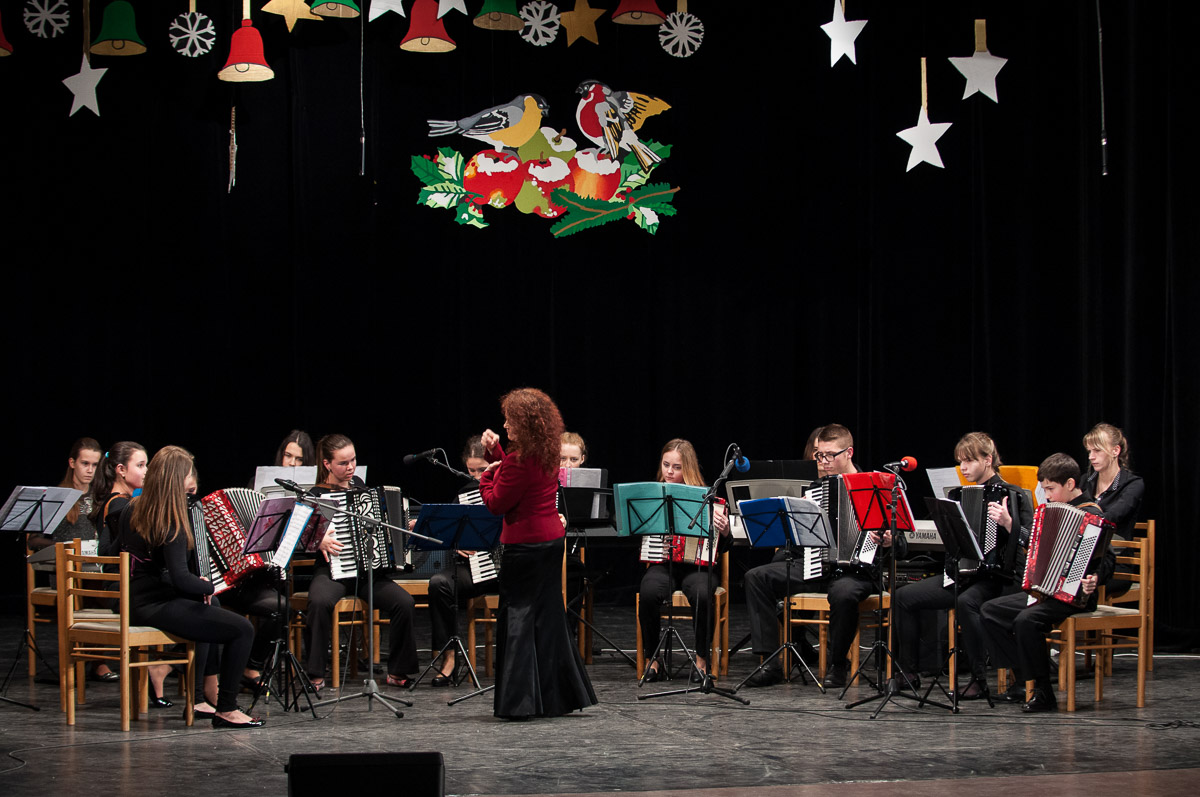 Koncert Vianoce, čas zázrakov. Základná umelecká škola Dubnica nad Váhom.