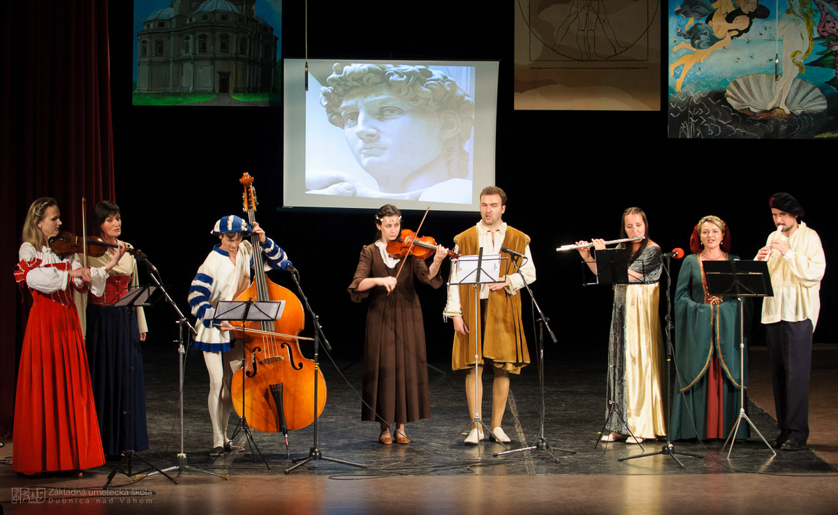 Historický koncert Odkaz renesancie, ZUŠ Dubnica nad V8hom 2016