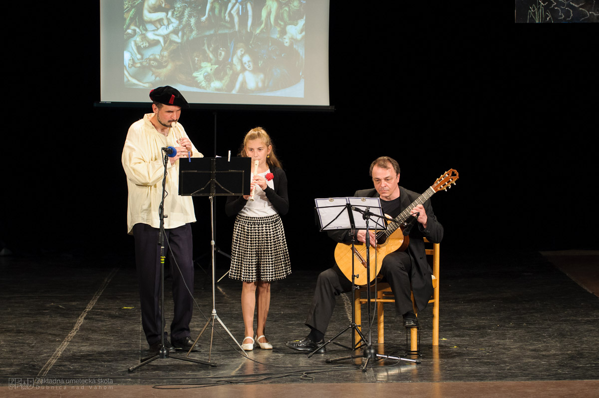 Historický koncert Odkaz renesancie, ZUŠ Dubnica nad V8hom 2016