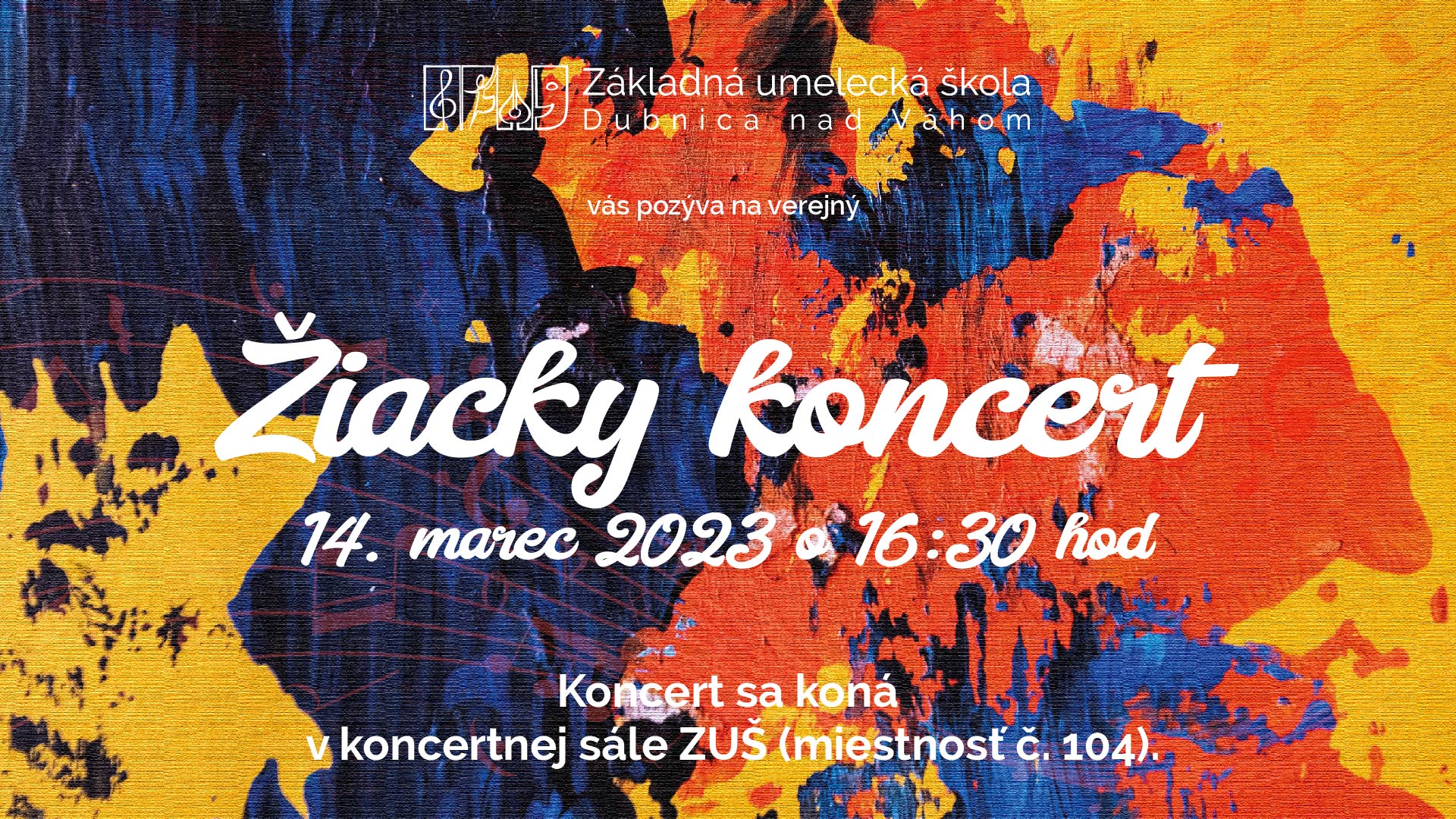 verejný žiacky koncert marec