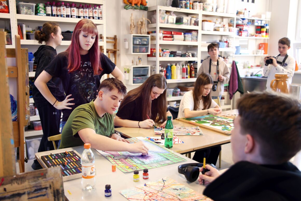 AVO fotilo vo výtvarnom ateliéri