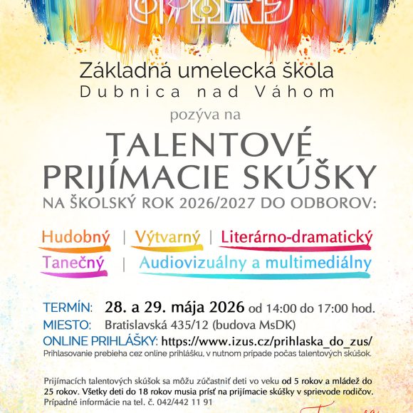 PRIJÍMACIE Skúšky RESIZE A4 PRIJÍMACIE SKÚŠKY