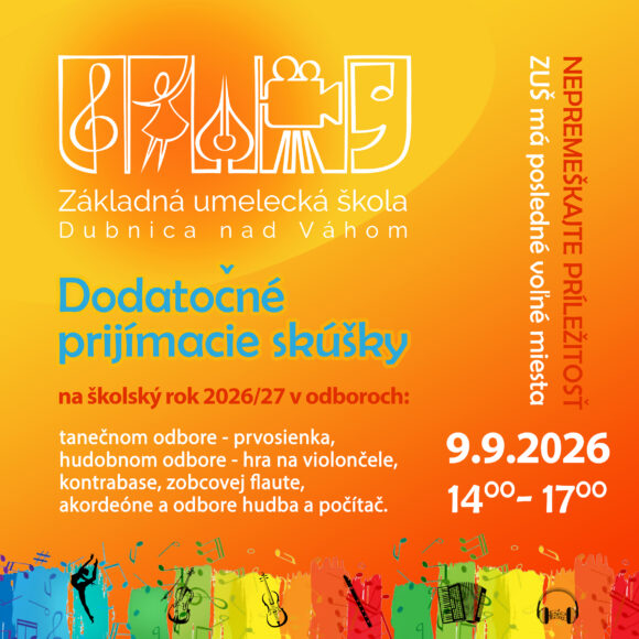 Dodatočné prijímacie skúšky 2026 – kópia Dodatočné prijímacie skúšky 9. 9. 2026