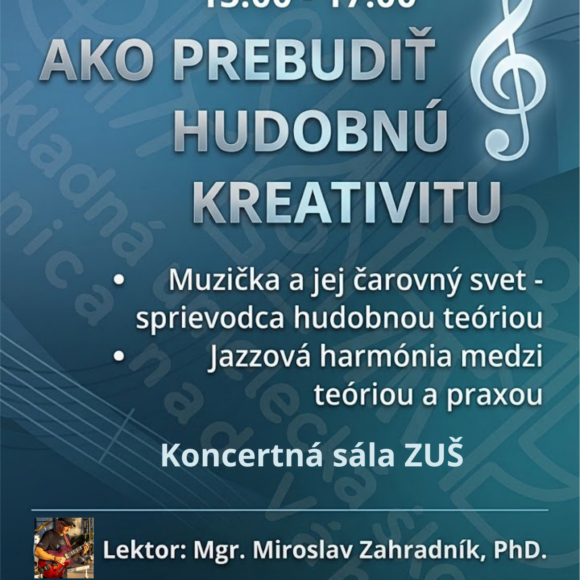 Workshop s lektorom Mgr. Miroslavom Zahradníkom, PhD.
